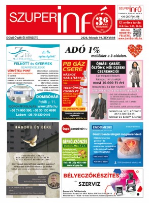 Dombóvár és körzete Szuperinfó 2026. 8. hét