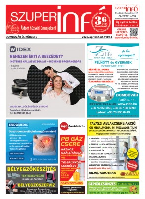 Dombóvár és körzete Szuperinfó 2026. 14. hét