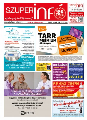 Dombóvár és körzete Szuperinfó 2026. 3. hét