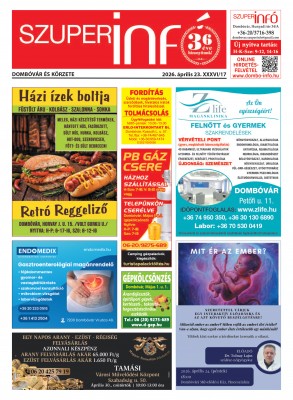 Dombóvár és körzete Szuperinfó 2026. 17. hét