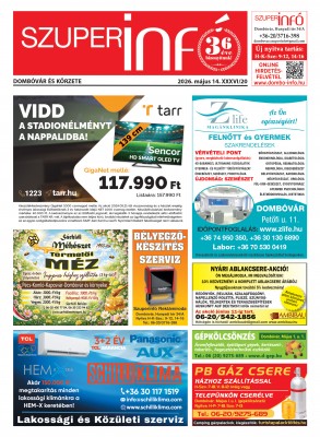 Dombóvár és körzete Szuperinfó 2026. 20. hét